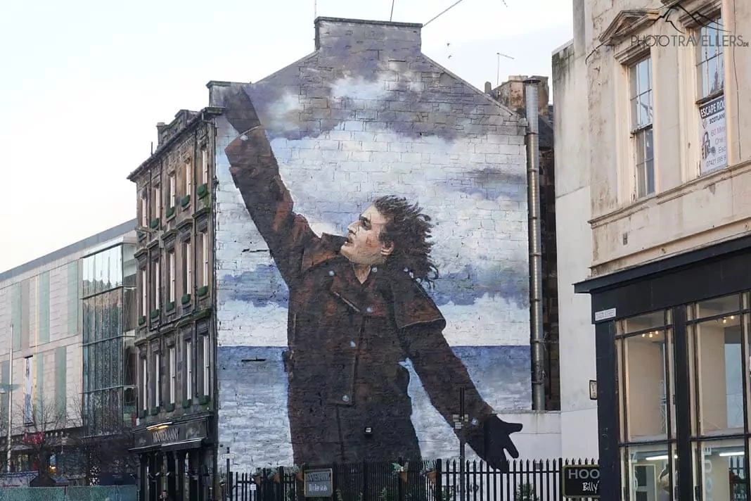 Großes Graffiti in Glasgow