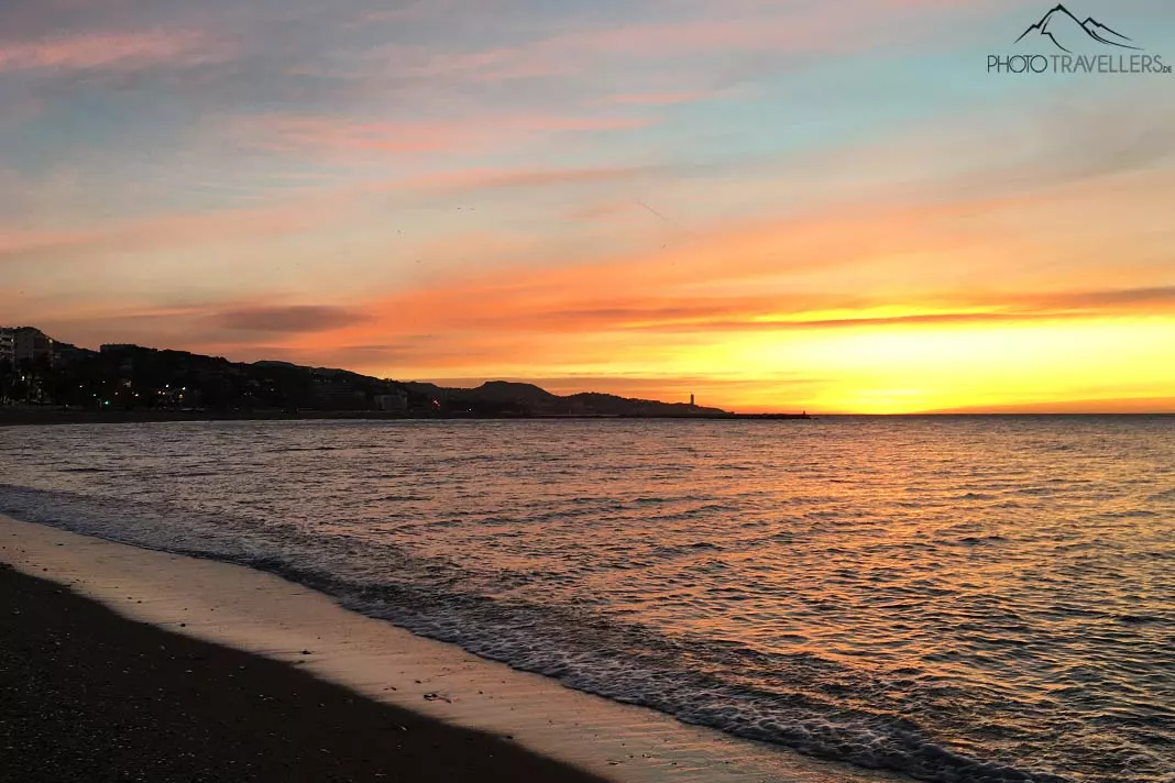 Sonnenaufgang Strand Málaga