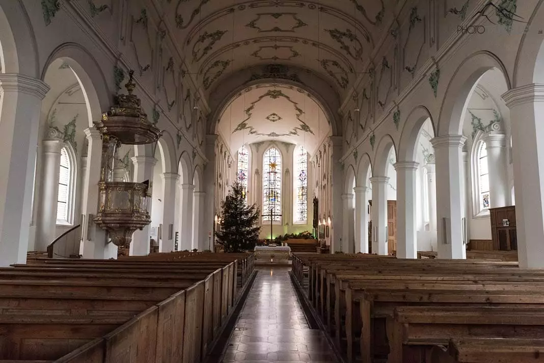 Das Innere der Kirche St. Stephan in Lindau