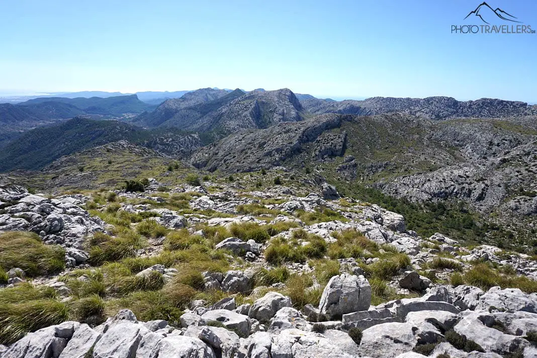 Blick Puig de Tossals Verds nach Süden