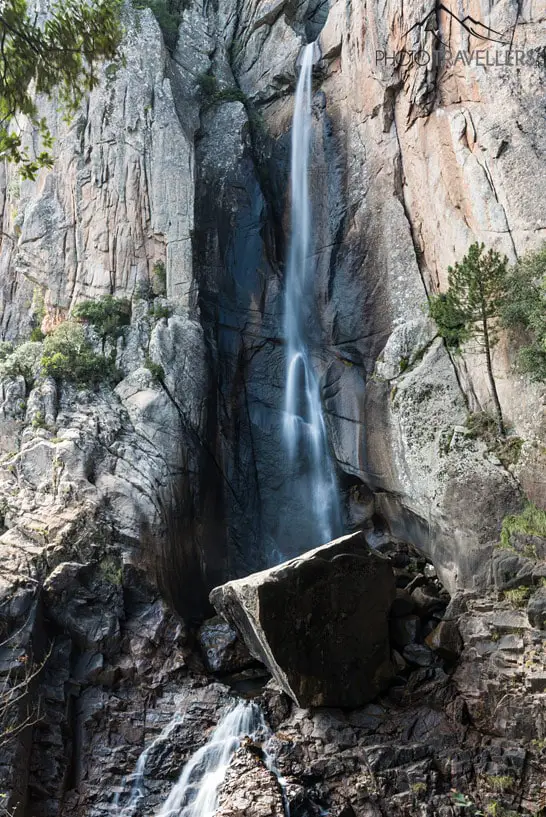 The waterfall Piscia di Gallo in Corsica