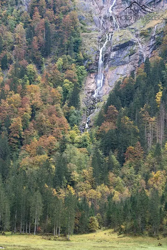 Der Röthbachwasserfall im Berchtesgadener Land im Herbst