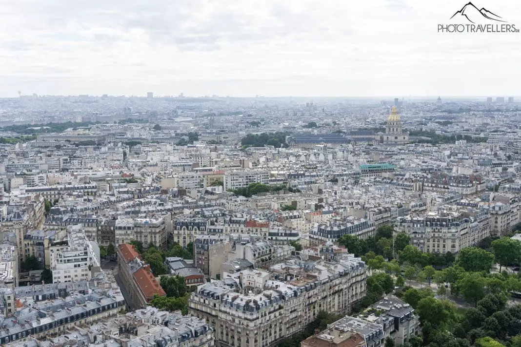 View from the Eiffel Tower over Paris