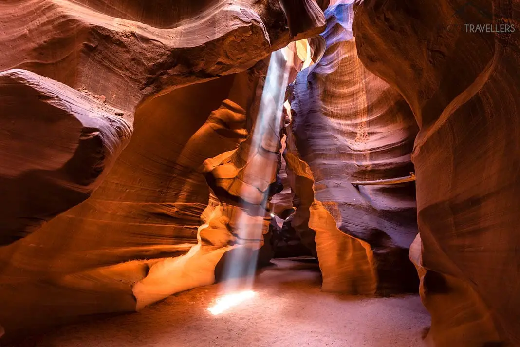 A ray of light in Antelope Canyon