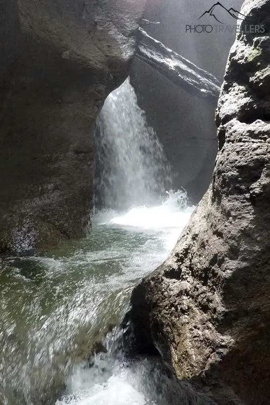 Der Wasserfall am Ende der Titou Gorge