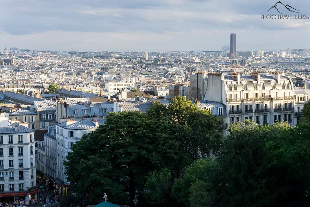Blick von Montmartre auf Paris