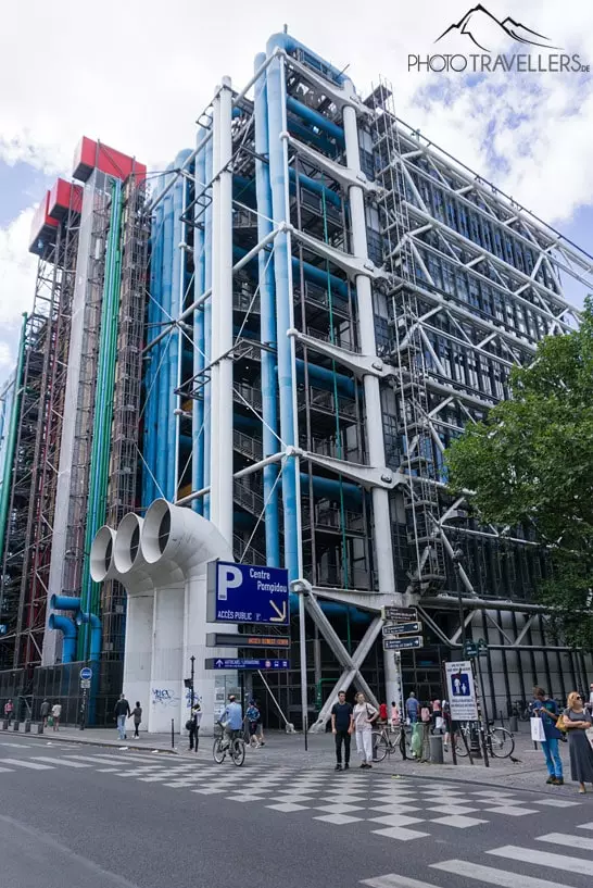 Das Centre Pompidou von außen