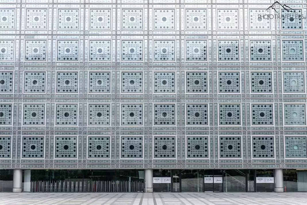 Fassade des Institut du Monde Arabe