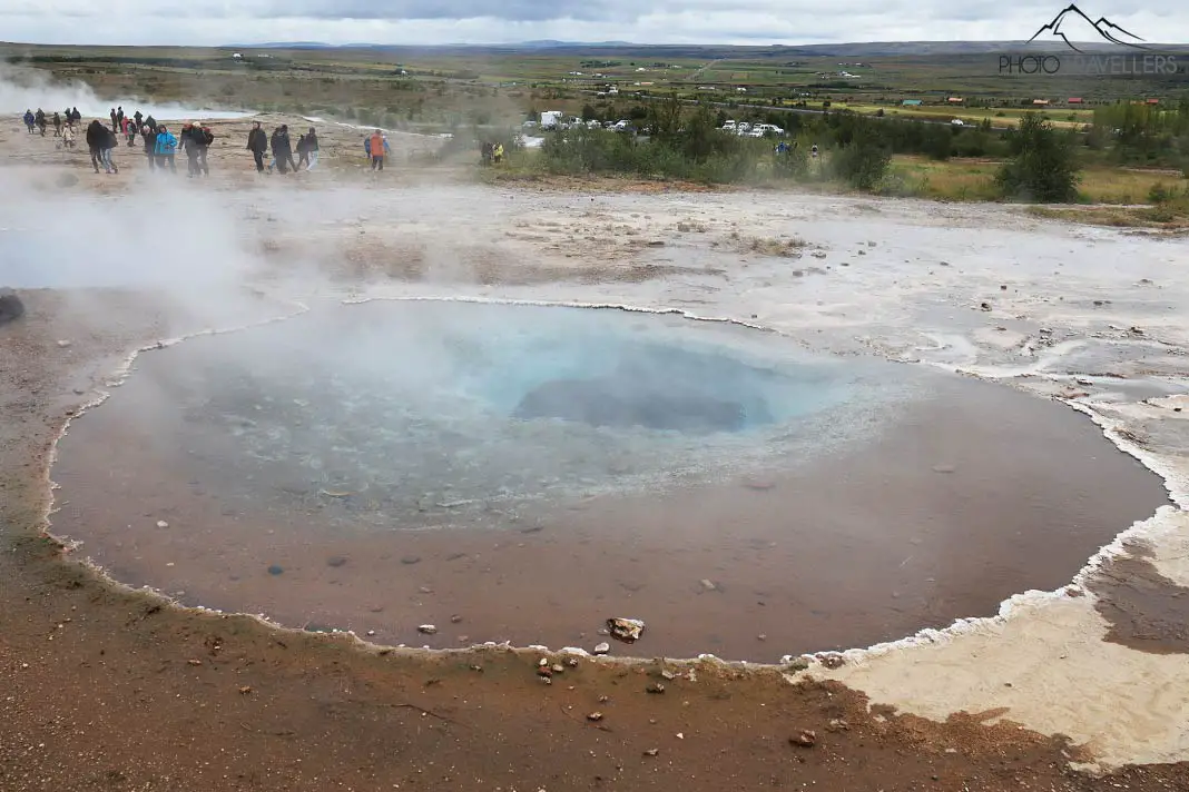 Hot spring in the Haukadalur geothermal area