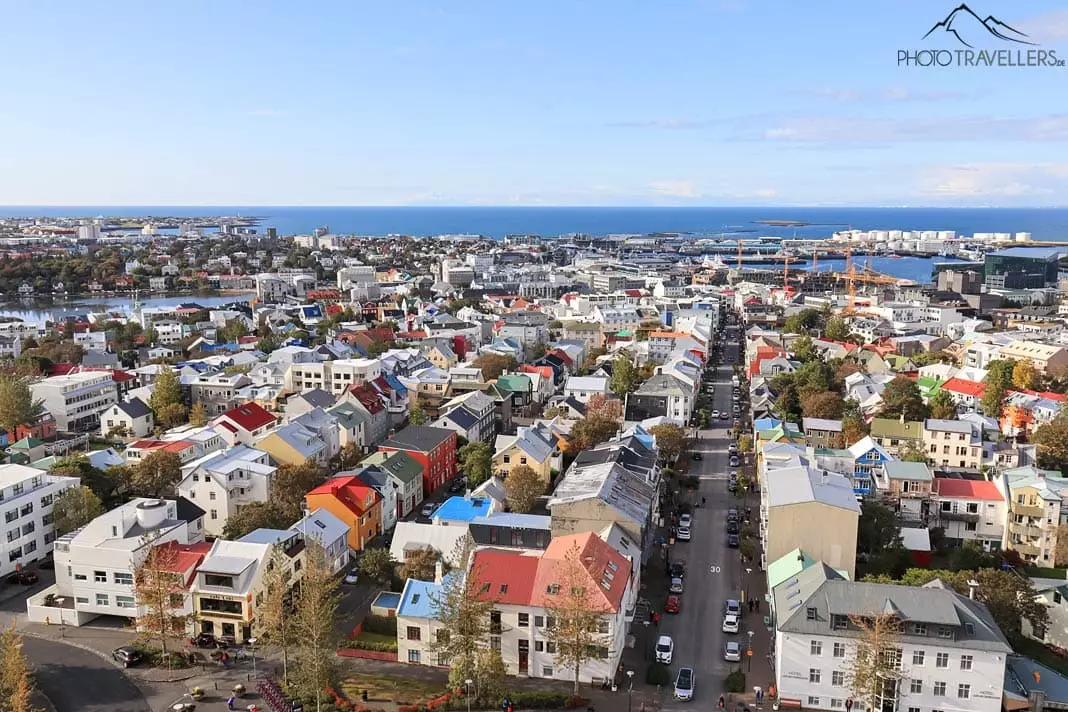 Blick auf Reykjavík
