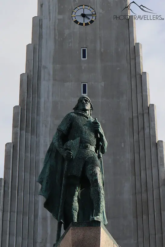 Statue des Entdeckers Leif Eriksson