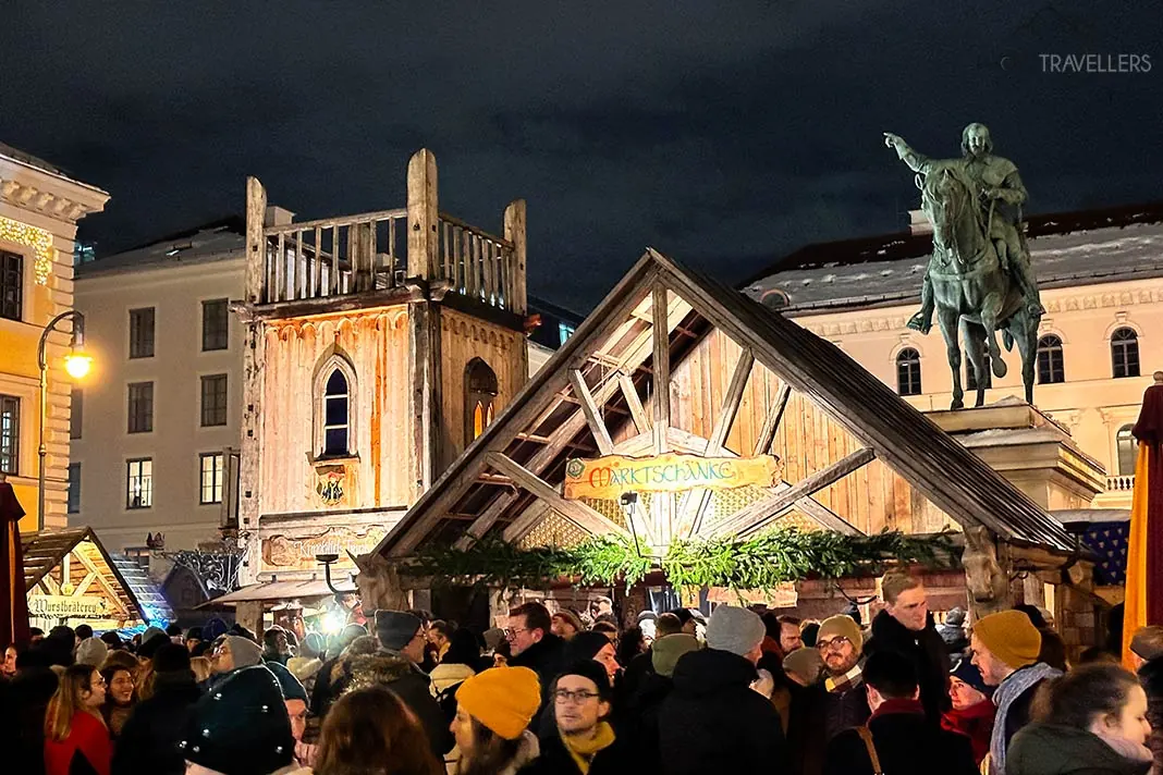 Der mittelalterlichen Weihnachtsmarkt in München