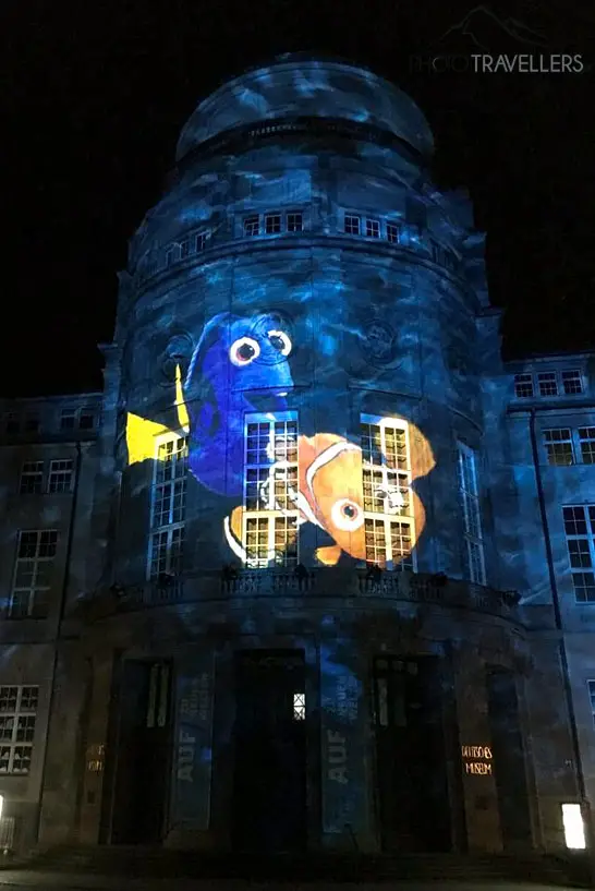 Das Deutsche Museum in München bei Nacht