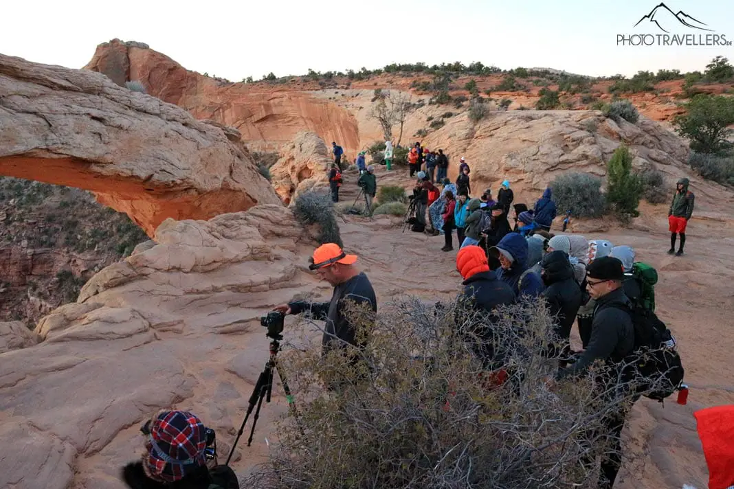 Fotografen am Mesa Arch