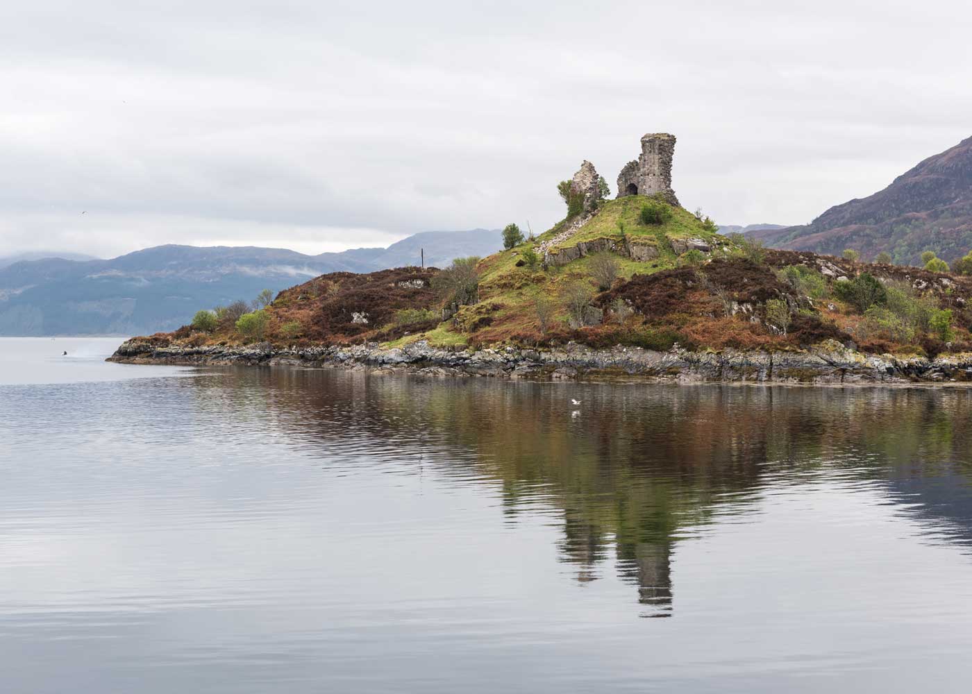 Das Castle Moil ist eine alte Burg auf der Isle of Skye in Schottland