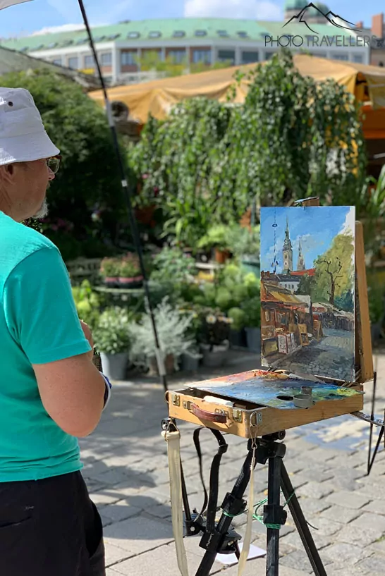 Painter at the Viktualienmarkt