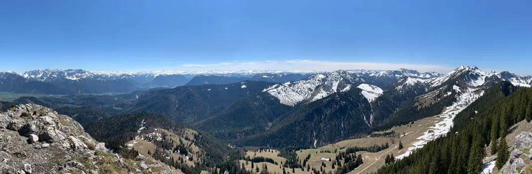Alpenpanorama vom Gipfel