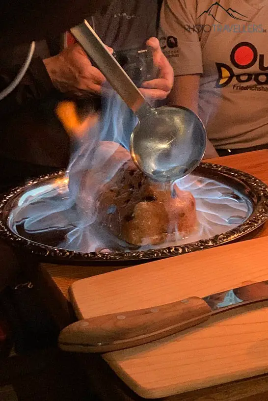 Der flambierter Christinen Stollen der Gourmetbrot Bäckerei