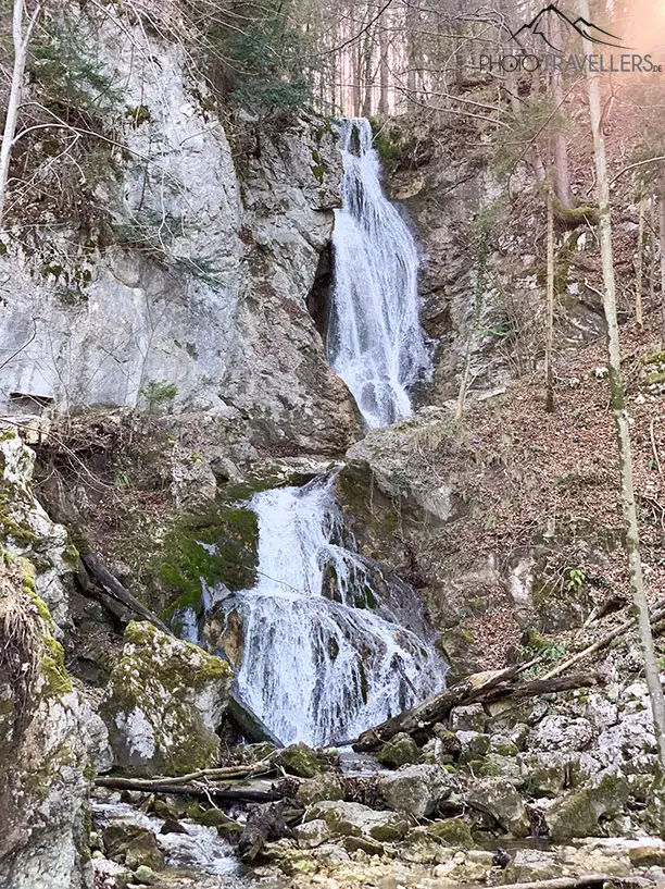 Einer der Wasserfälle in der Wolfsschlucht