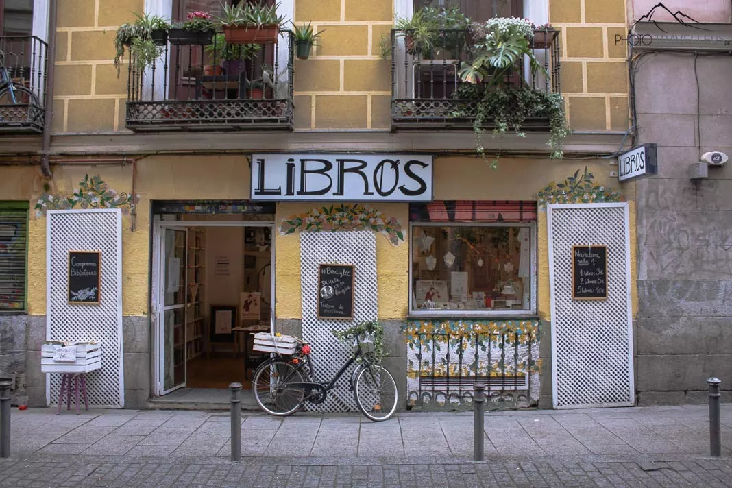 Bücherei im Hipsterviertel Malasaña