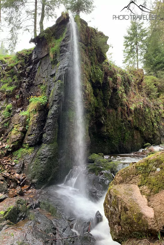 Einer der Wasserfälle der Menzenschwander Wasserfälle im Schwarzwald