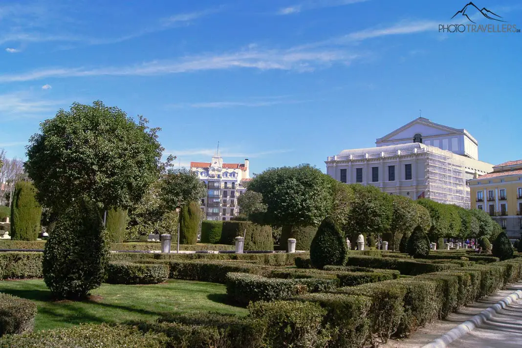 The Plaza de Oriente with a view of the opera house