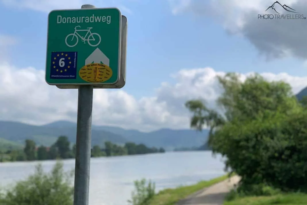 Donauradweg Schild