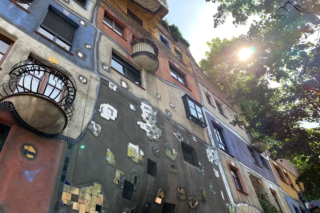 The facade of the Hundertwasser House
