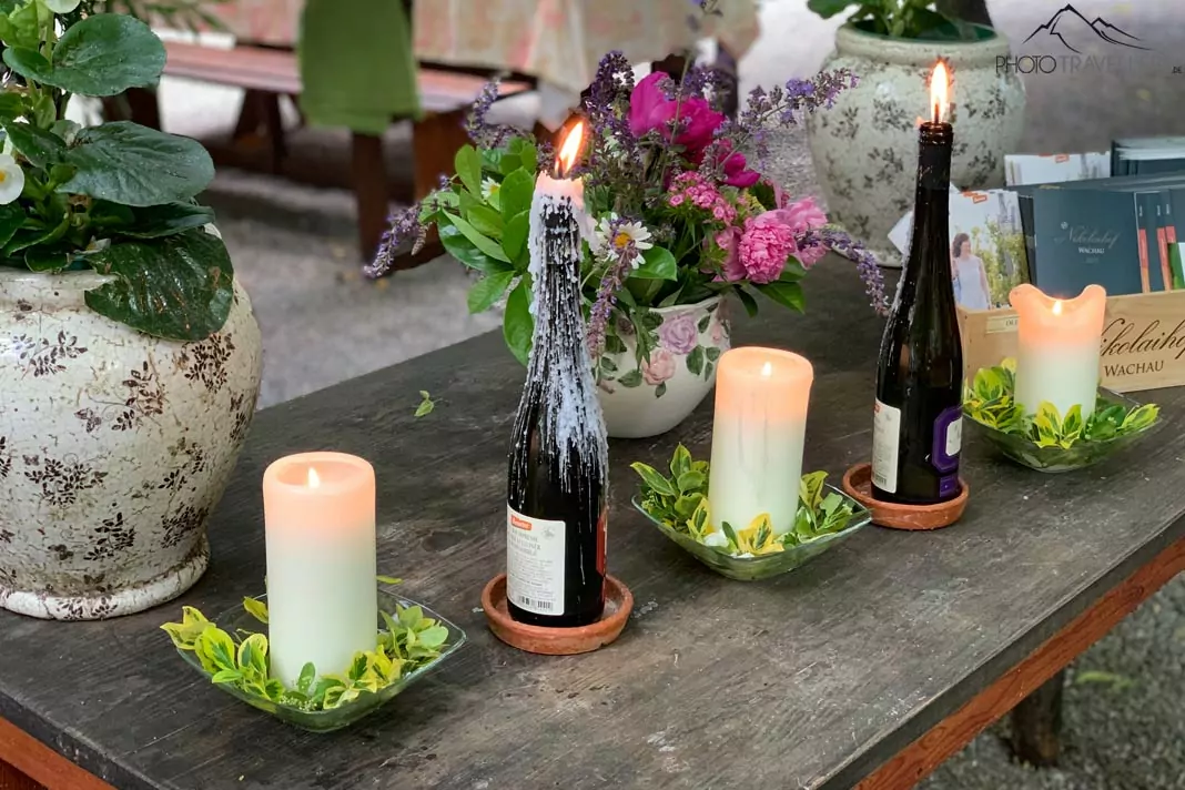 Kerzen im Weingarten
