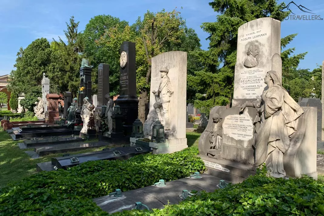 Grabstätten auf dem Zentralfriedhof in Wien