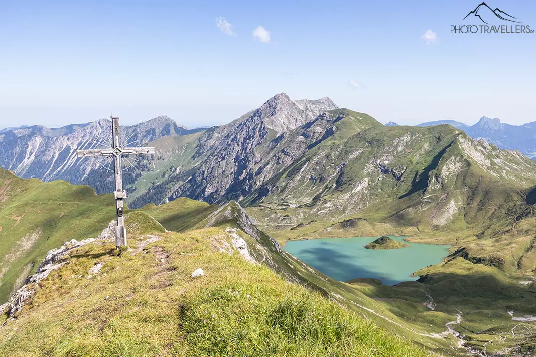 Der Blick auf den Schrecksee in den Allgäuer Alpen