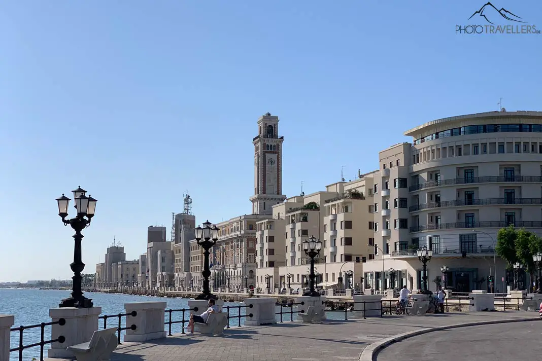 Die Strandpromenade in Bari