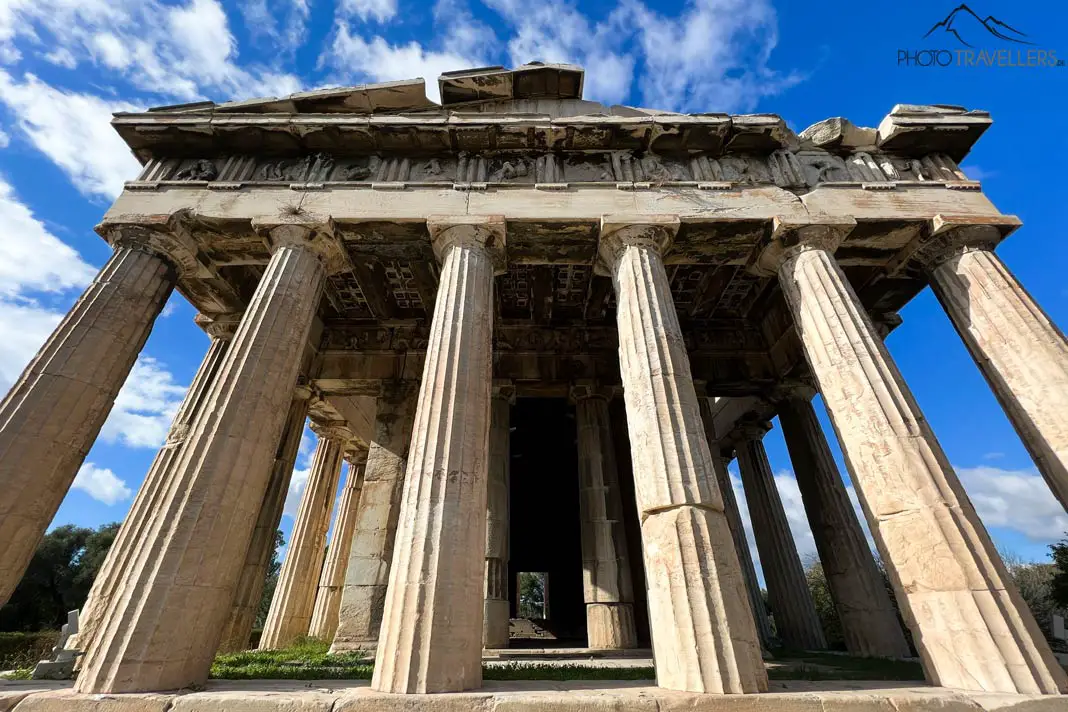 Der Tempel des Hephaistos in der Antiken Agora in Athen