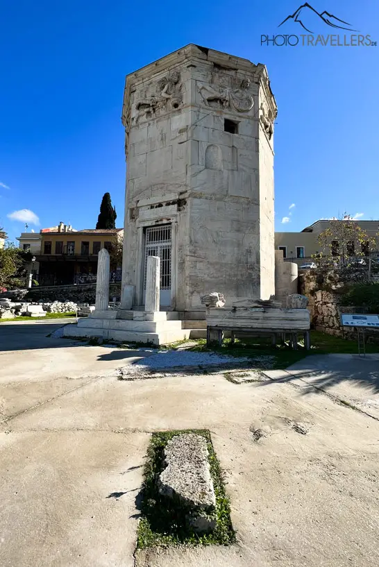 Der achteckige Turm der Römischen Agora in Athen