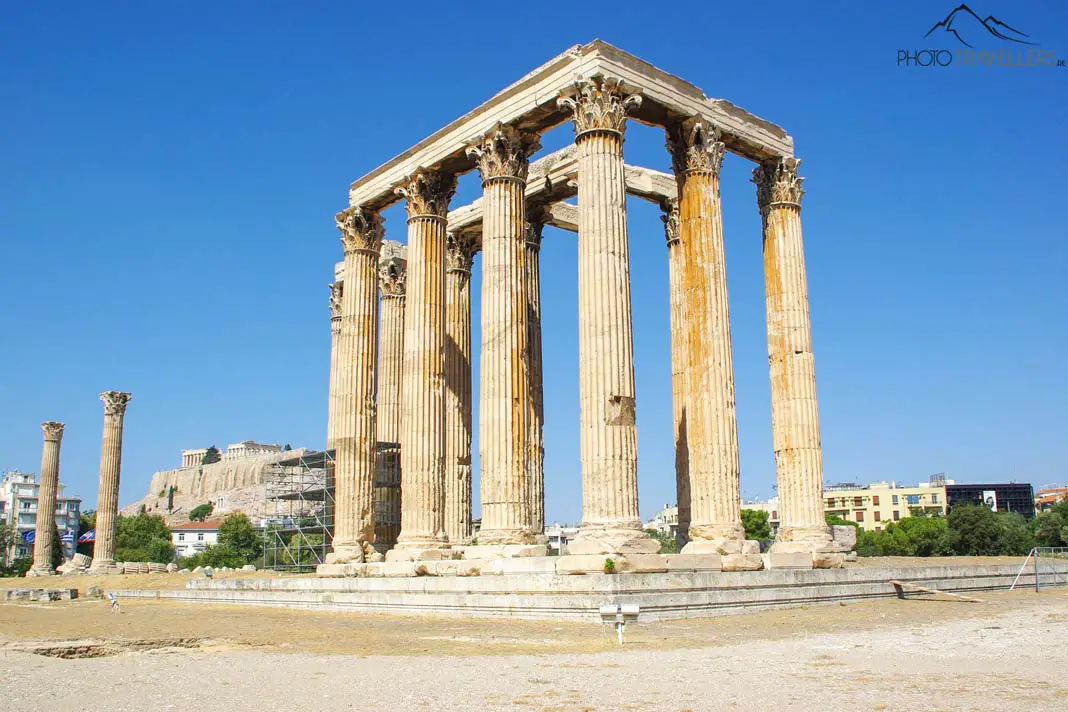 Der Tempel des Olympischen Zeus (Olympieion) in Athen