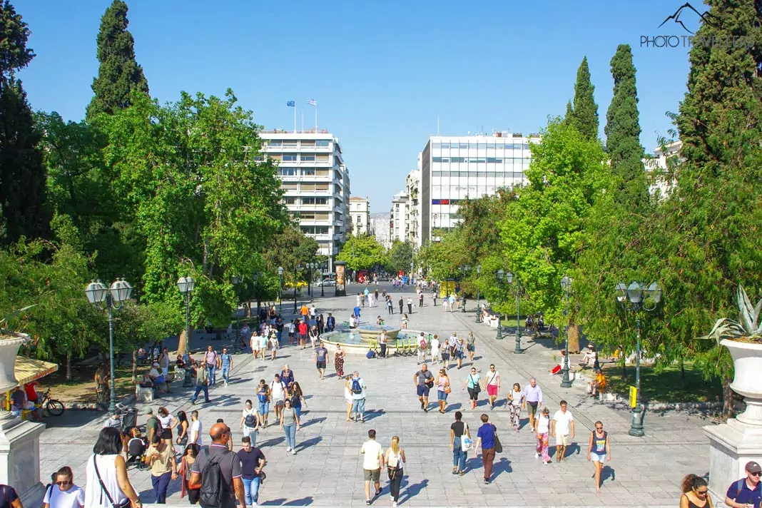 The Syntagma Square of Athens