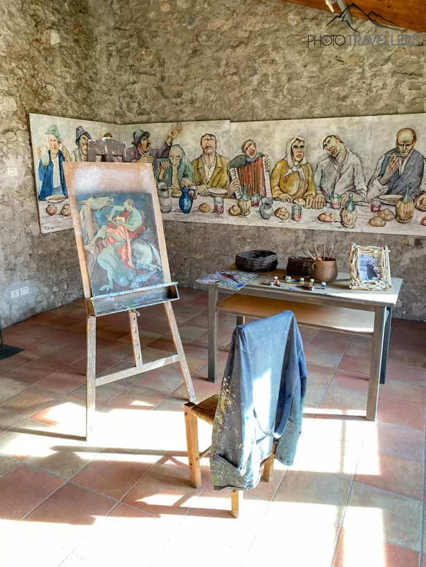 Das Atelier im Casa Degli Artisti