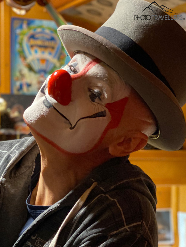 Detailaufnahmen vom Clown