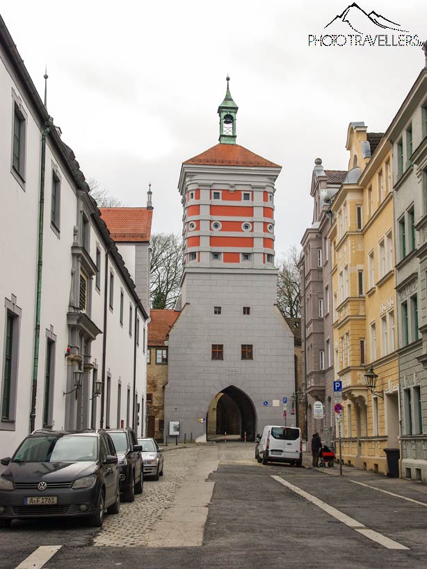 Das rote Tor in Augsburg
