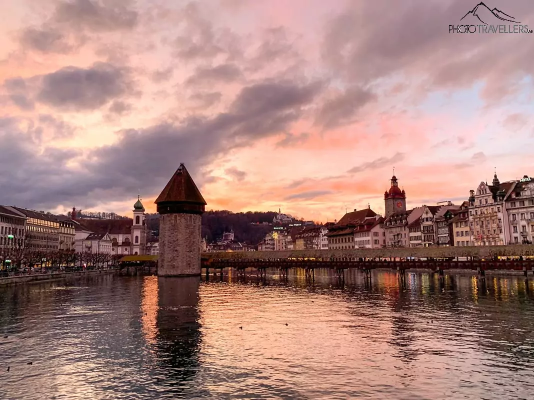 Luzern bei Sonnenuntergang