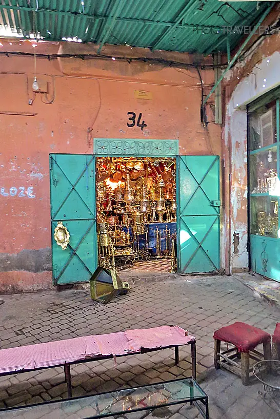 Wunderlampen Geschäft in Marrakesch