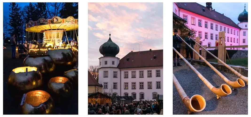 Eindrücke vom Weihnachtsmarkt Schloss Tüßling