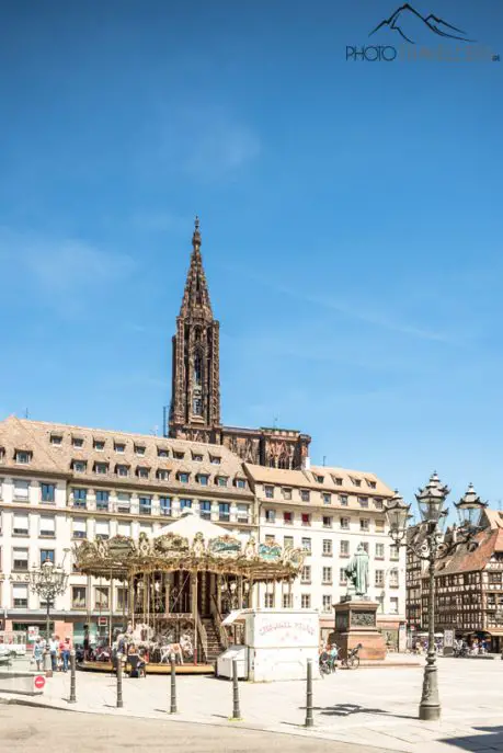 Der Blick zum Münster in Straßburg