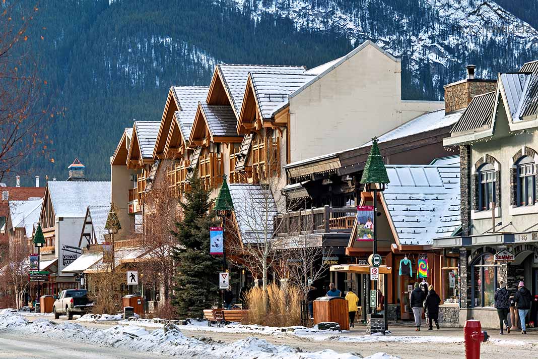 Der Ort Banff in Kanada