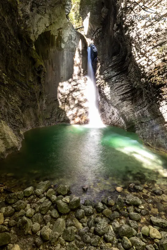 Der Kozjak Wasserfall in Slowenien - eine Top-Sehenswürdigkeit
