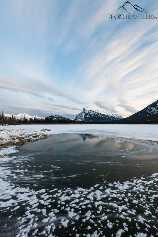 Die Vermillion Lakes im Winter