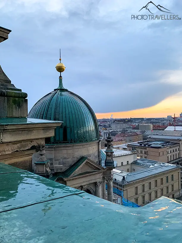 The view from the Berlin Cathedral at sunset
