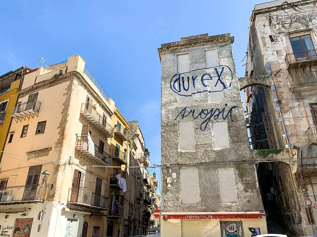 Durex-Graffiti in Palermo