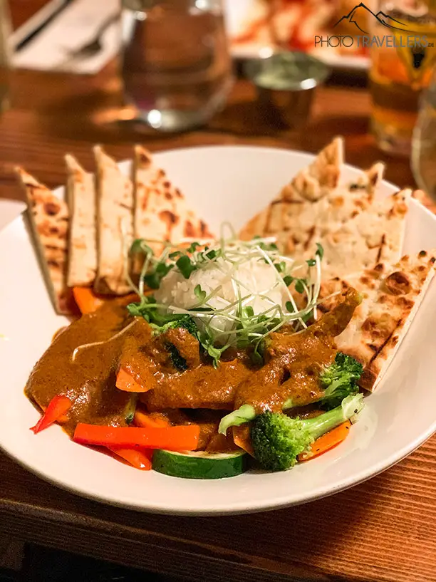 Vegetarisches Curry im Evil Dave’s Grill