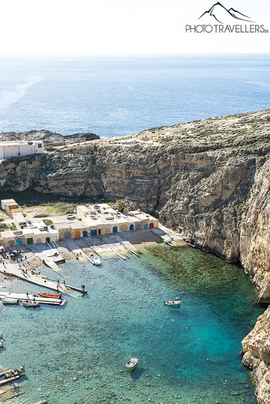 Blick auf den Inland Sea auf Gozo